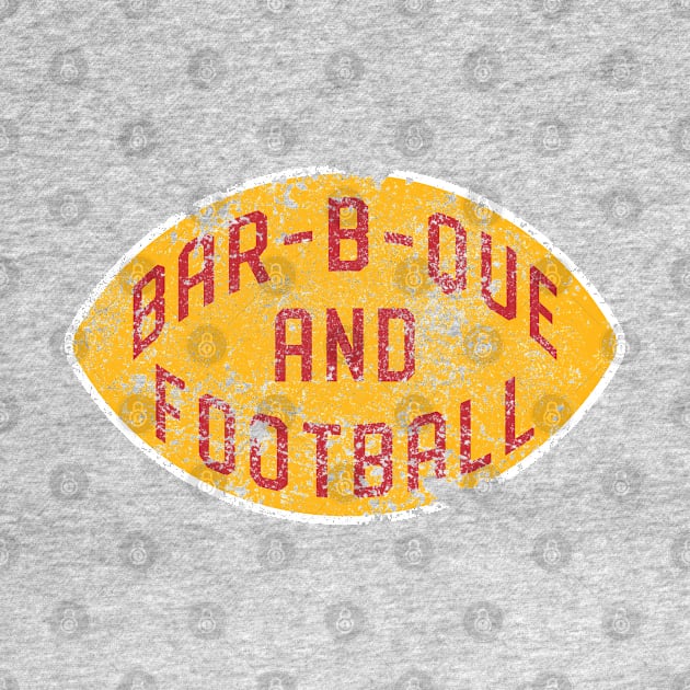 Bar-b-que and Football - Red & Gold by Samson_Co